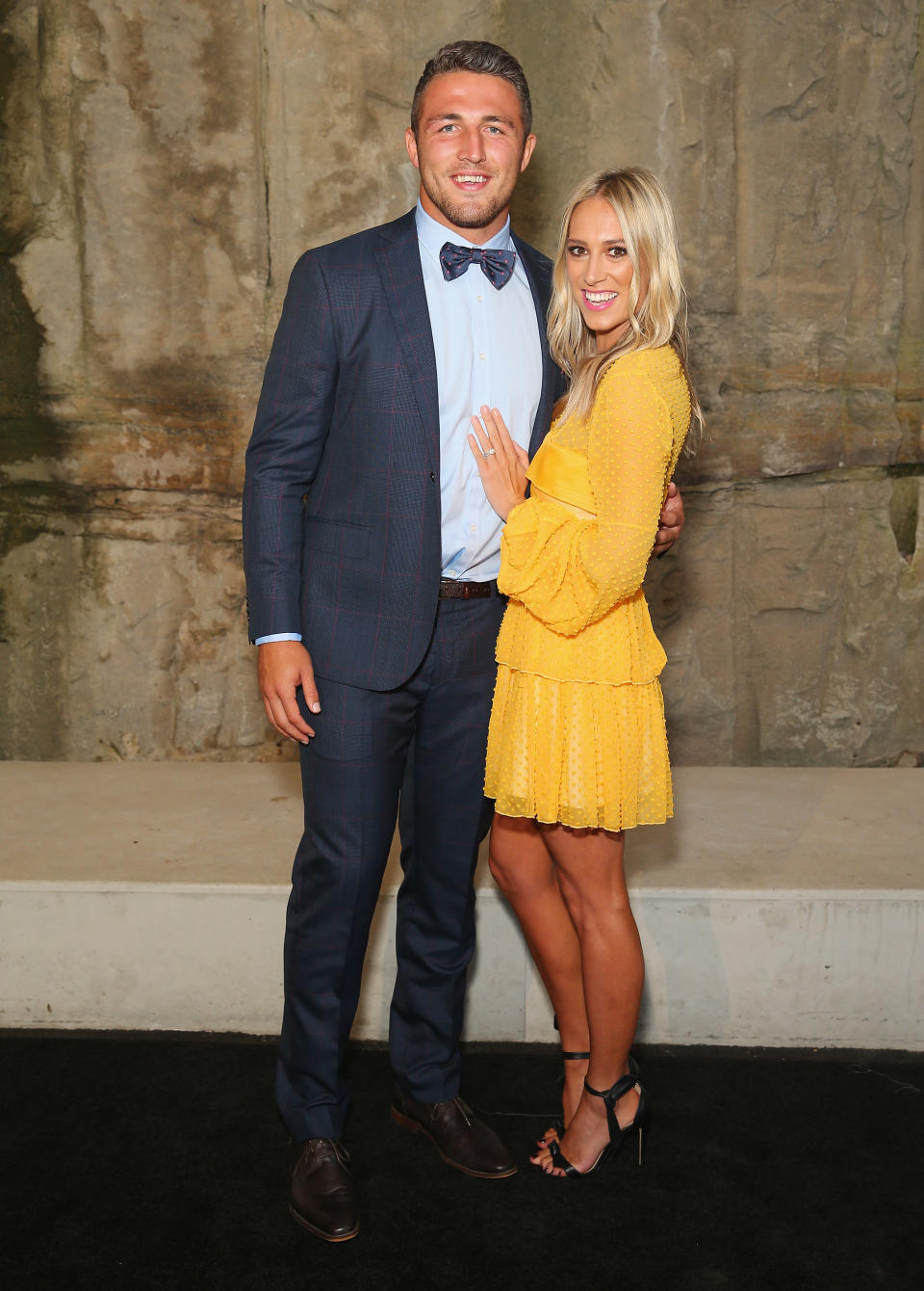 NRL star Sam Burgess and wife Phoebe are expecting their second child. Source: Getty