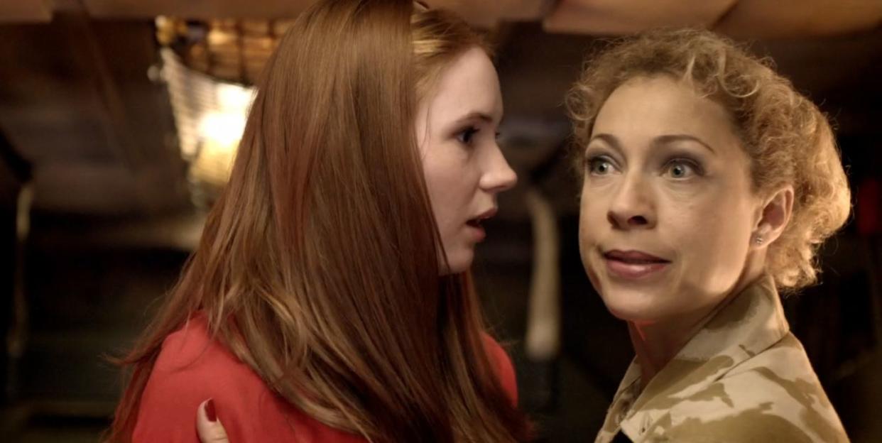 karen gillan, alex kingston, doctor who the time of angels