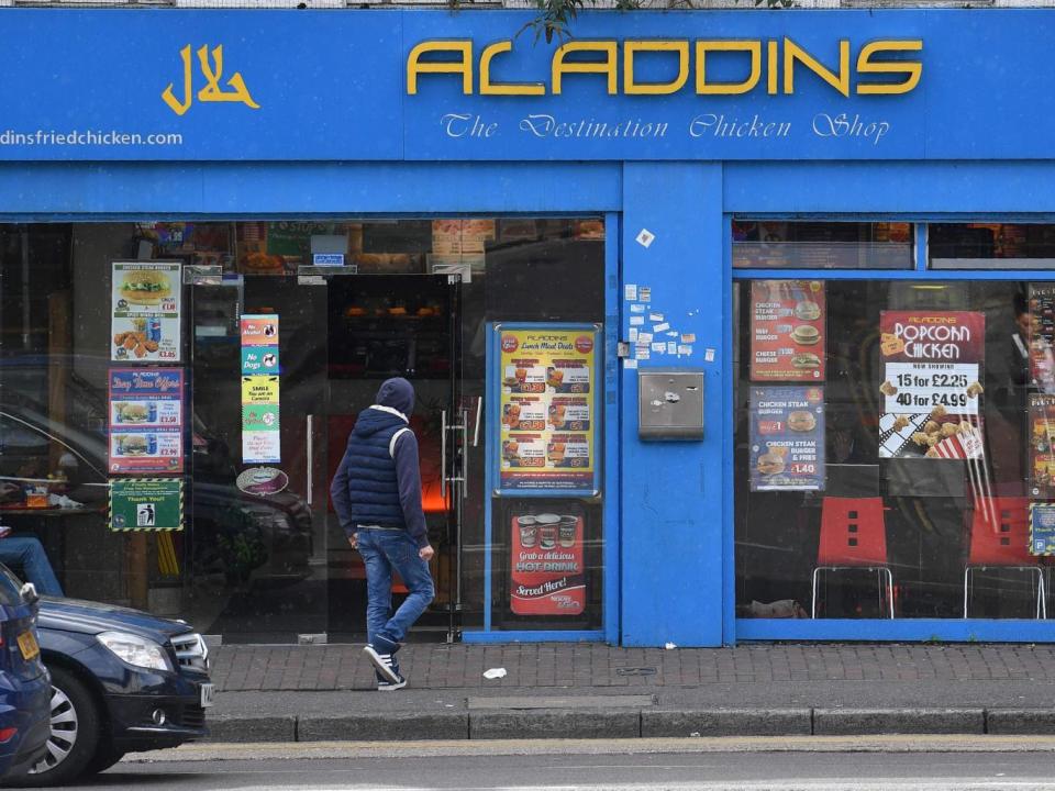 Yahyah Farroukh was arrested outside Aladdins Fried Chicken, where he was an employee (AFP/Getty)