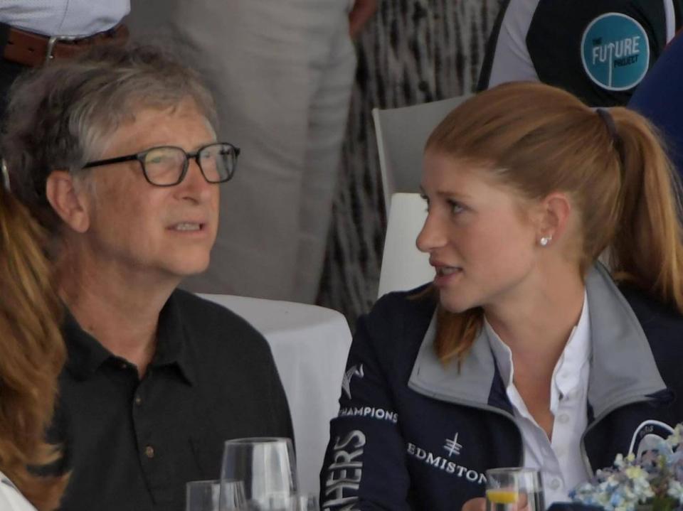 Bill Gates und seine Tochter Jennifer 2019. (Bild: imago images/ZUMA Press/Andrew Jacobs)