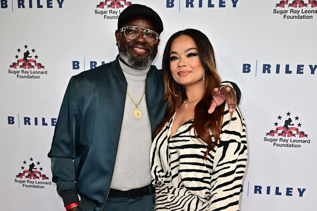 <p>FREDERIC J. BROWN/AFP via Getty</p> Lil Rel Howery and Dannella Lane in May 2023