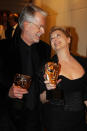 LONDON, ENGLAND - FEBRUARY 12: (UK TABLOID NEWSPAPERS OUT) Mark Coulier and Meryl Streep attend The Orange British Academy Film Awards 2012 afterparty at The Grosvenor House Hotel on February 12, 2012 in London, England. (Photo by Dave Hogan/Getty Images)