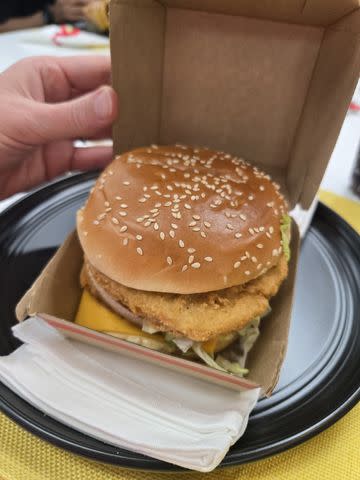 <p>Kate Hogan</p> The McDonald's Chicken Big Mac