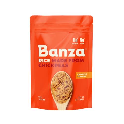 Banza Chickpea Rice, High Protein Low Carb Healthy Rice, Gluten-Free and Vegan, 8oz Bag (Pack of 6) (Chipotle Tomato)