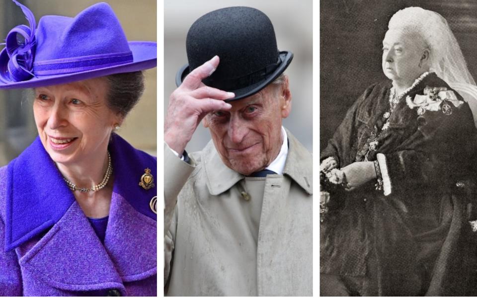 Princess Anne, Prince Philip, Queen Victoria