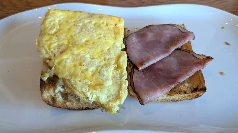 Panera Ham Egg & Cheese sandwich