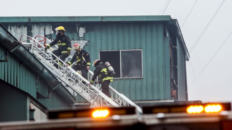 Fire contained, 3 workers treated at large sawmill blaze in south Vancouver