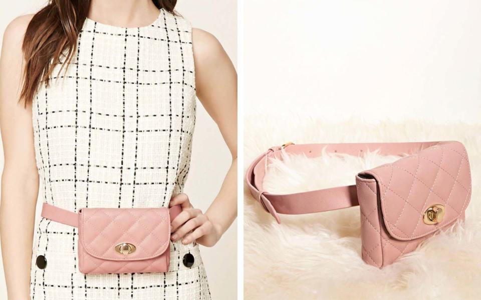Forever 21 Quilted Faux Leather Fanny Pack