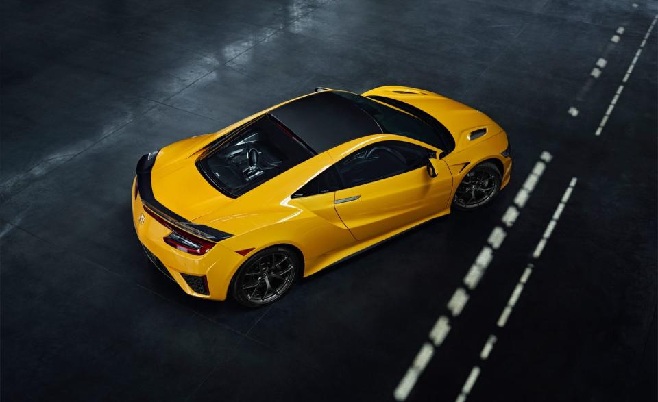 View Photos of the 2020 Acura NSX in Indy Yellow Pearl