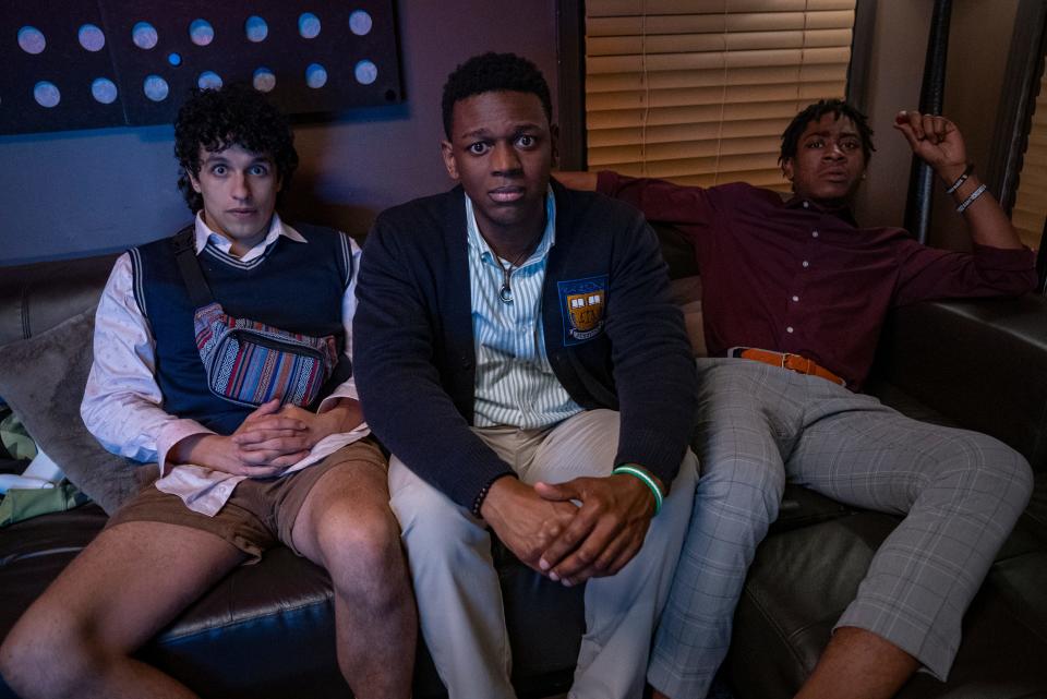 Sebastian Chacon, Donald Elise Watkins and RJ Cyler star in "Emergency."