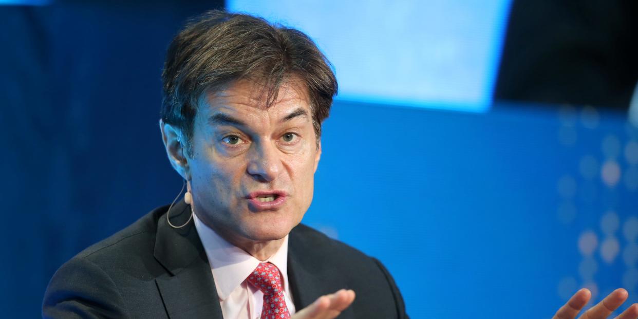 Mehmet Oz speaks during the Milken Institute Global Conference in Beverly Hills