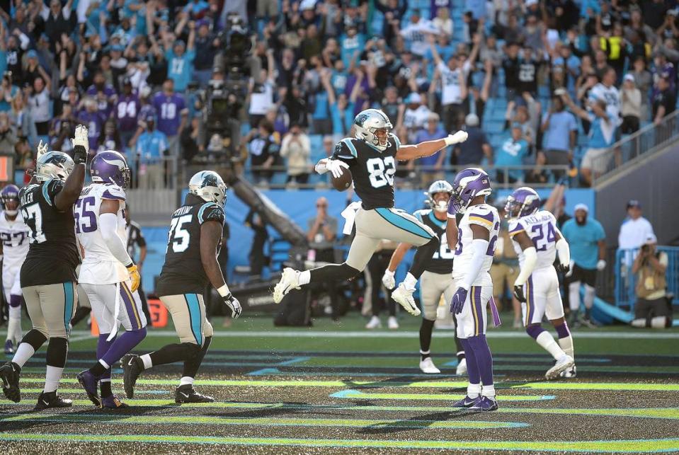 Carolina Panthers tight end Tommy Tremble is a rookie with potential.