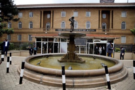 A general view shows the Supreme Court in Nairobi, Kenya October 25, 2017. REUTERS/Thomas Mukoya