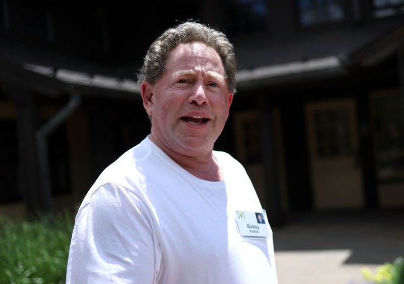 Bobby Kotick makes a strange face for the camera.