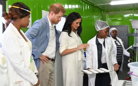 The Duke and Duchess of Sussex visit Tembisa township - Credit: PA