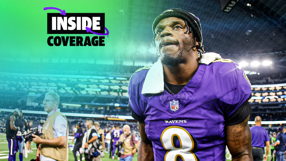 ARLINGTON, TEXAS – SEPTEMBER 22: Quarterback Lamar Jackson #8 of the Baltimore Ravens leaves the field after a win against the Dallas Cowboys at AT&T Stadium on September 22, 2024 in Arlington, Texas. (Photo by Ron Jenkins/Getty Images)