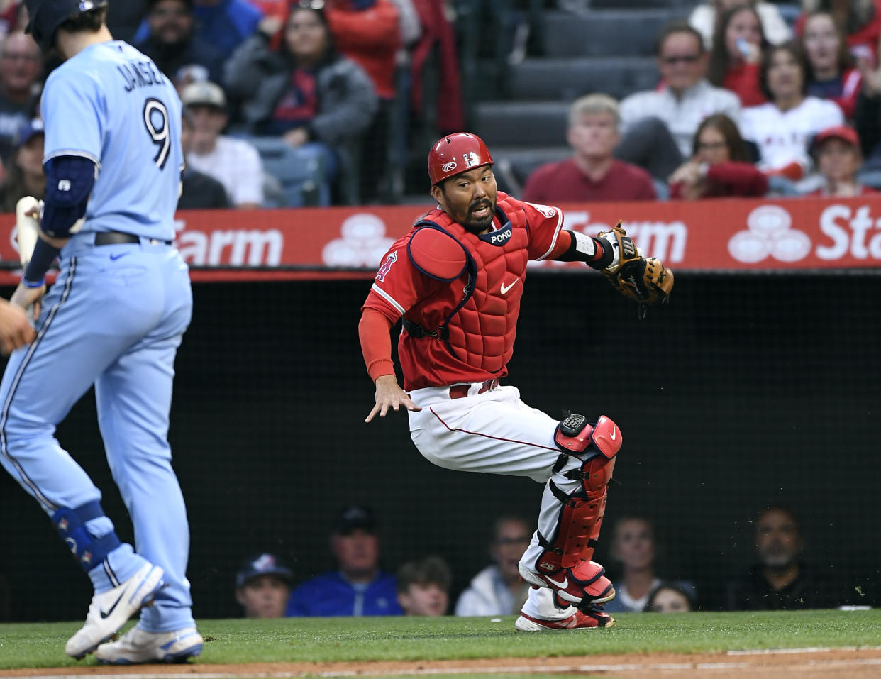 Catcher Kurt Suzuki of the Los Angeles Angels