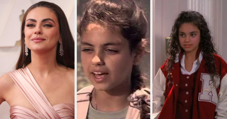 Mila Kunis now vs. when she appeared in "Baywatch" and "7th Heaven."