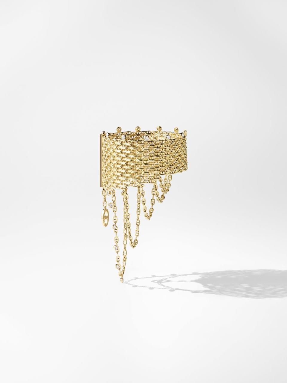 7) Hermès Voltige Bracelet, with yellow gold and diamonds
