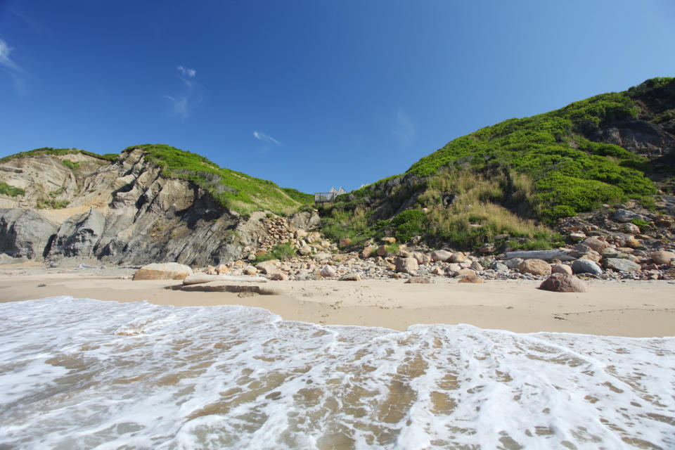 A quiet cove on Block Island.