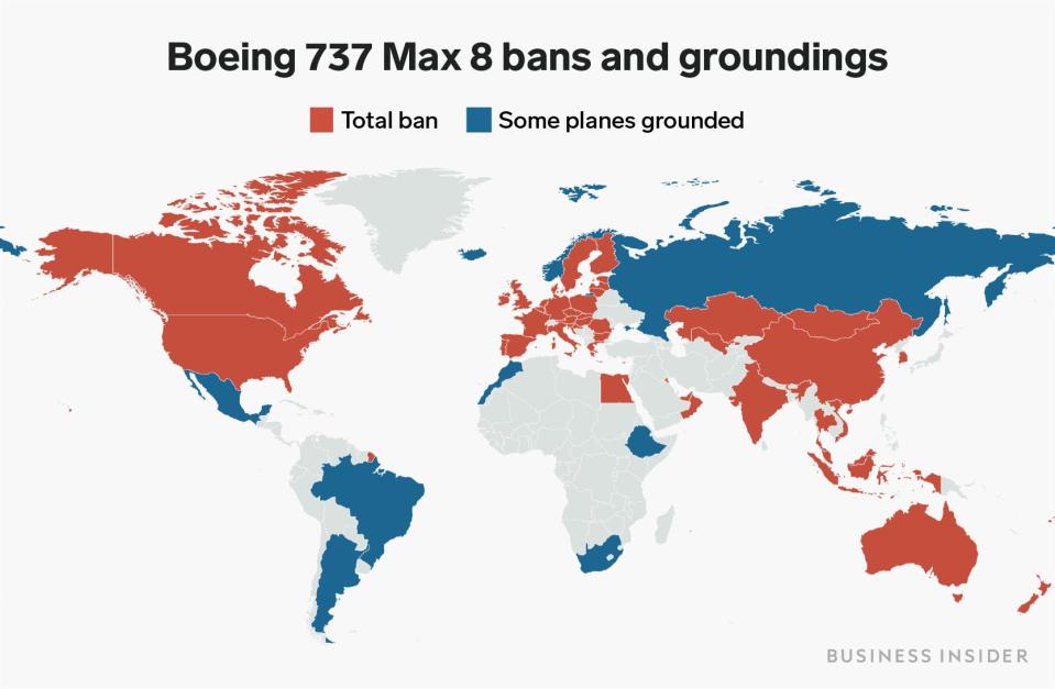 3 13 19 boeing ban groundings map