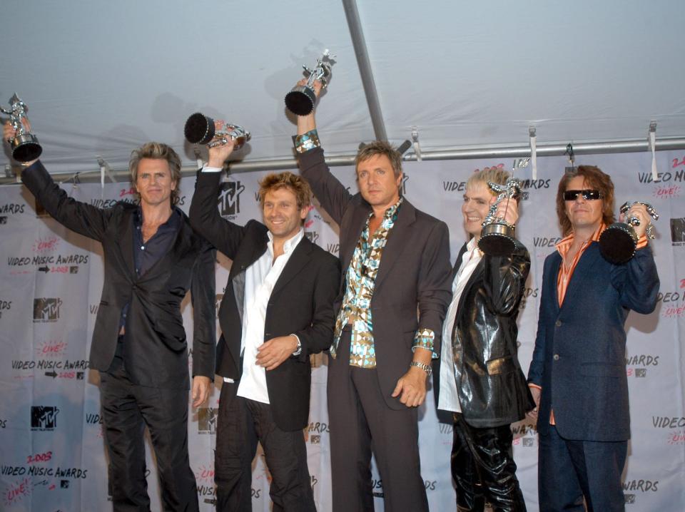 Duran Duran win the MTV Lifetime Achievement Award in 2003.