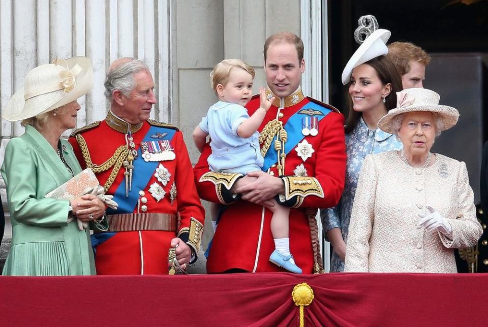 Prince Charles, Prince George, Prince William and Kate Middleton