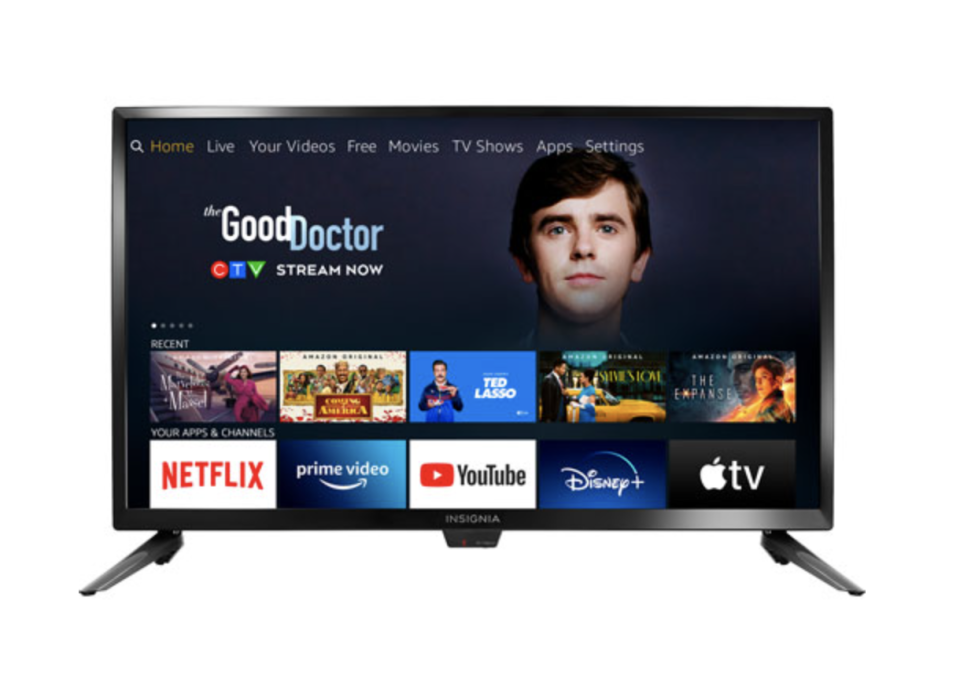 Insignia 720P HD LED Smart TV with the good doctor on screen