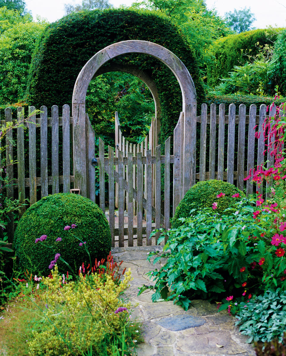 <p> A garden gate sets the scene for what lies beyond, so to create the right impression, choose a beautifully crafted design surrounded by lush planting. </p> <p> As well as being important security features, garden gate ideas can also help to enhance privacy and help to define boundaries along with your garden fence ideas and garden wall ideas. </p> <p> There is a wide choice of designs available that will work with homes of all architectural styles, so be led by the property's exterior. </p> <p> The best materials for garden gates include oak – which is hardwearing and sustainable – as well as metalwork, which can be simple and modern, or ornamental.  </p> <p> Bear in mind that regular maintenance is needed to keep garden gates in good condition. </p>
