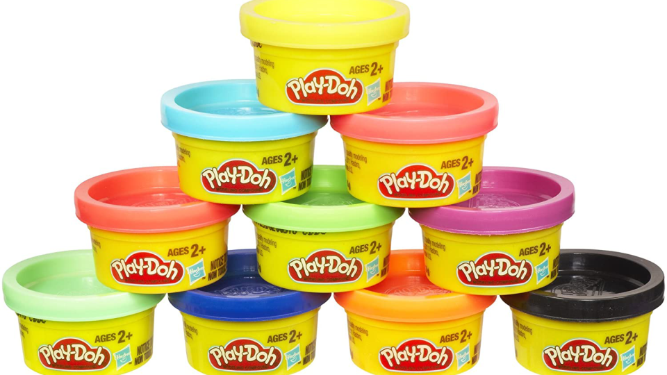 Play-Doh minis fit perfectly in Easter baskets.