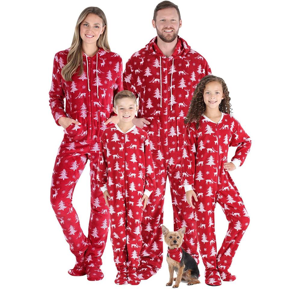 sleepytimepjs family matching christmas onesies fleece