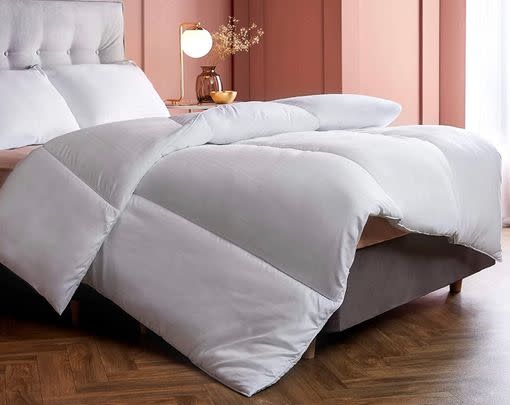 Swap your flimsy duvet for a plump and soft one that’ll see you through each season