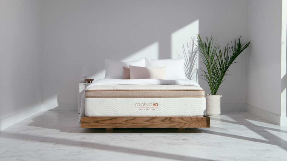 Saatva's hybrid mattress has a layer of foam that's designed for extra back support.