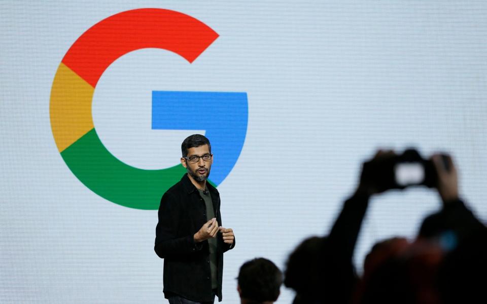 Alphabet chief executive Sundar Pichai - AP