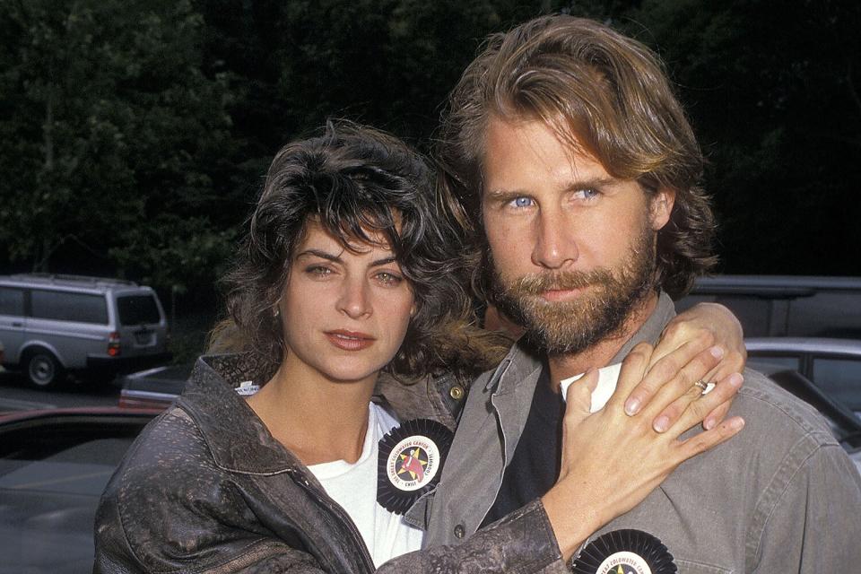 Actress Kirstie Alley and actor Parker Stevenson attend the 12th Annual Great Coldwater Canyon Chili Cookoff to Benefit St. Michael & All Angels' Parish and Day School on May 7, 1988 at the St. Michael & All Angels' Parish and Day School in Studio City, California.