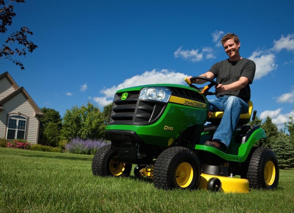 <body> <p>An icon of American agriculture, John Deere has been manufacturing in the United States for more than 50 years. In that time, 9 million products have rolled off the line at the company's historic Horicon, Wisconsin, facility. Of course, the company offers a fleet of different riding <a rel="nofollow noopener" href=" http://www.bobvila.com/slideshow/need-a-new-lawn-mower-6-top-rated-grass-guzzlers-44276?bv=yahoo" target="_blank" data-ylk="slk:mowers;elm:context_link;itc:0;sec:content-canvas" class="link ">mowers</a>, but among them all, the D110 stands out for its mix of accessibility and performance. <em>Available at <a rel="nofollow noopener" href=" http://www.lowes.com/pd_521666-573-BG20708_0__?productId=50119695&store_code=1658&cm_mmc=SCE_PLA-_-OutdoorPowerEquipment-_-RidingMowers-_-50119695:John_Deere&CAWELAID=&kpid=50119695&CAWELAID=320011480001703434&k_clickID=3ee791fe-6c22-4f80-93b5-ff85037ef35b&kpid=50119695" target="_blank" data-ylk="slk:Lowe's;elm:context_link;itc:0;sec:content-canvas" class="link ">Lowe's</a>; $1,699.</em> </p> <p><strong>Related: <a rel="nofollow noopener" href=" http://www.bobvila.com/slideshow/9-mowing-mistakes-everyone-makes-48951?bv=yahoo" target="_blank" data-ylk="slk:9 Mowing Mistakes Everyone Makes;elm:context_link;itc:0;sec:content-canvas" class="link ">9 Mowing Mistakes Everyone Makes</a> </strong> </p> </body>