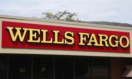 The Wells Fargo bank branch is seen in Golden, Colorado October 11, 2013. REUTERS/Rick Wilking