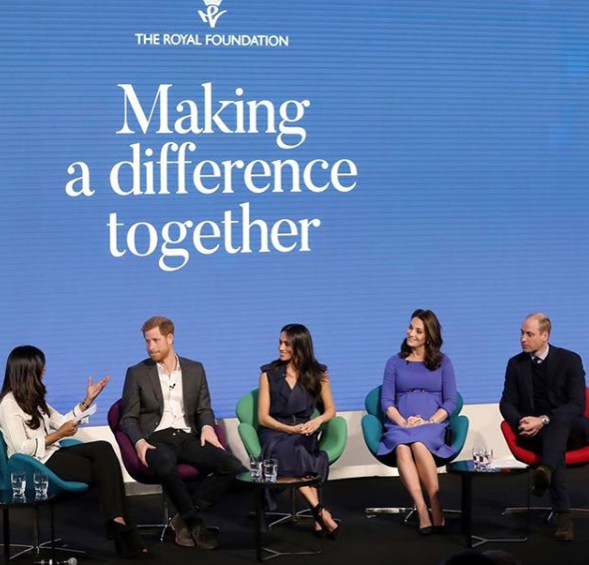 Tina hosted the royals during their first official appearance as a foursome in February. Photo: Instagram/tinadaheley