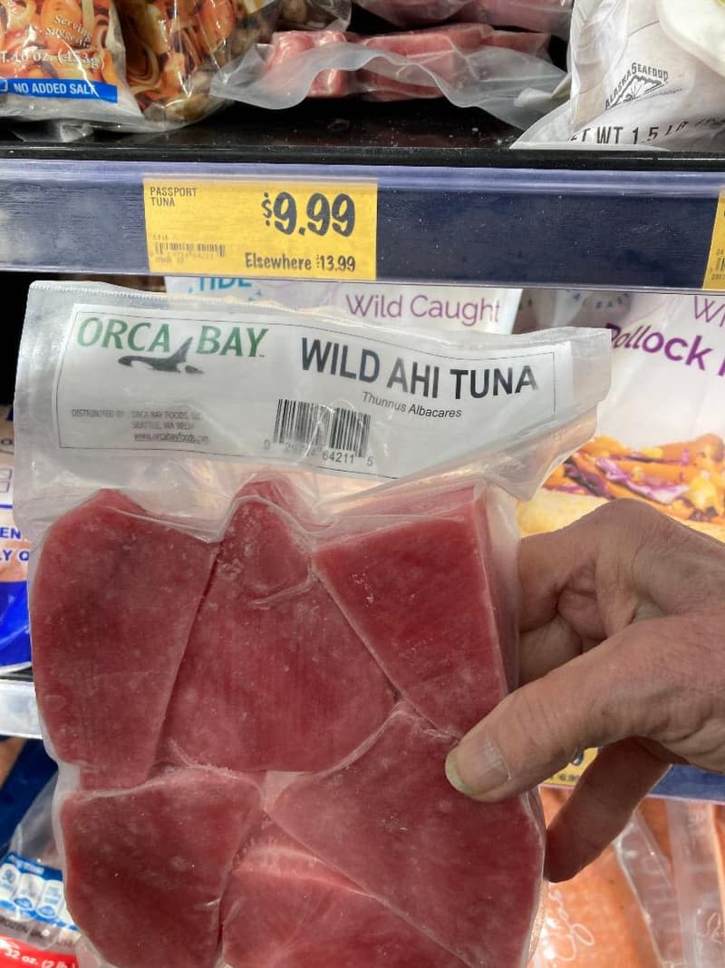 Wild Ahi Tuna.