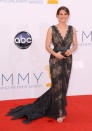 Anna Chlumsky arrives at the 64th Primetime Emmy Awards at the Nokia Theatre in Los Angeles on September 23, 2012.