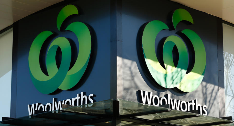 Front of Woolworths store.