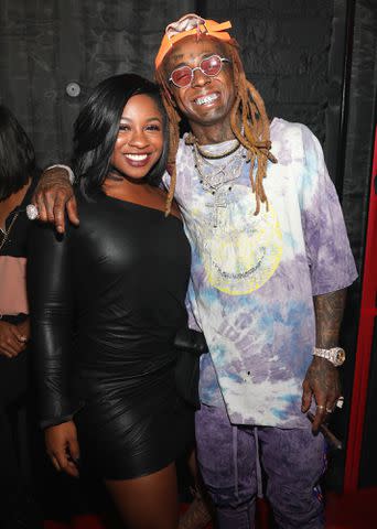 Jerritt Clark/Getty Reginae Carter and Lil Wayne attend Lil Wayne's 36th birthday party and Carter V release at HUBBLE on September 28, 2018 in Los Angeles, California