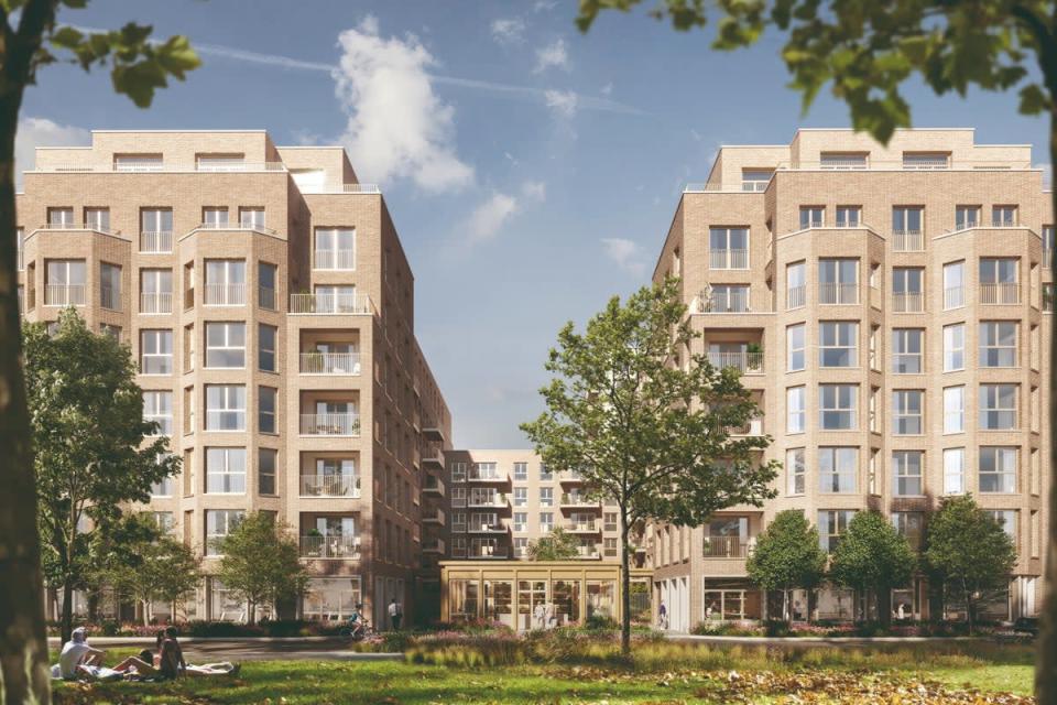 The £7m neighbourhood of Brent Cross Town in north London saw the launch of its first homes in early summer (Handout)
