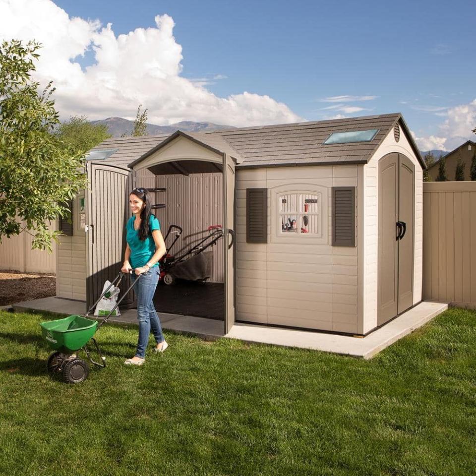 15 ft. x 8 ft. Double Door Storage Shed