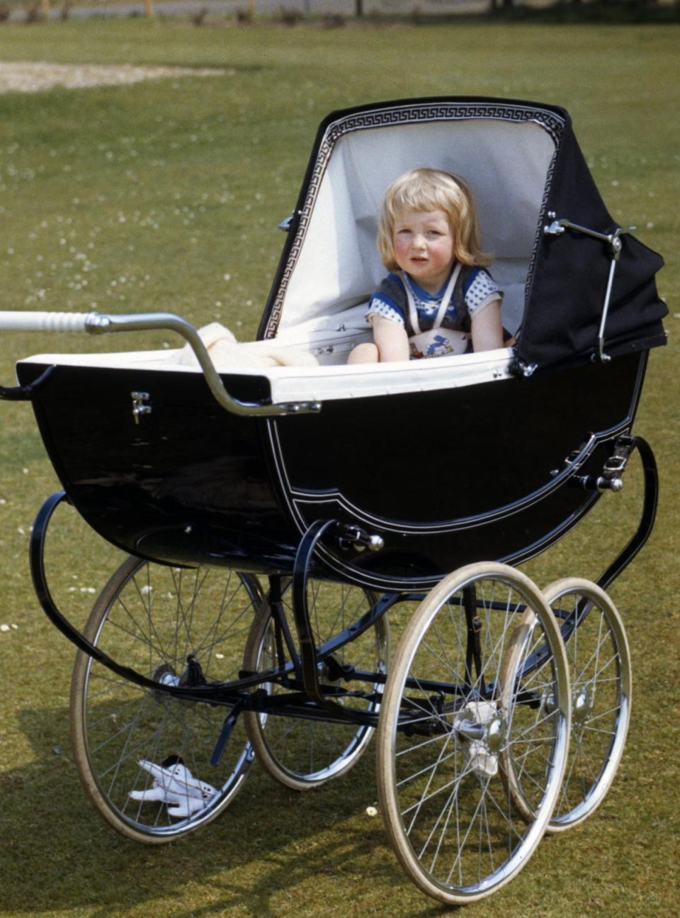 Lady Diana Spencer (Diana, Princess of Wales) in her pram at Park House, Sandringham, Norfolk in 1963 (PA Archive/PA Images)