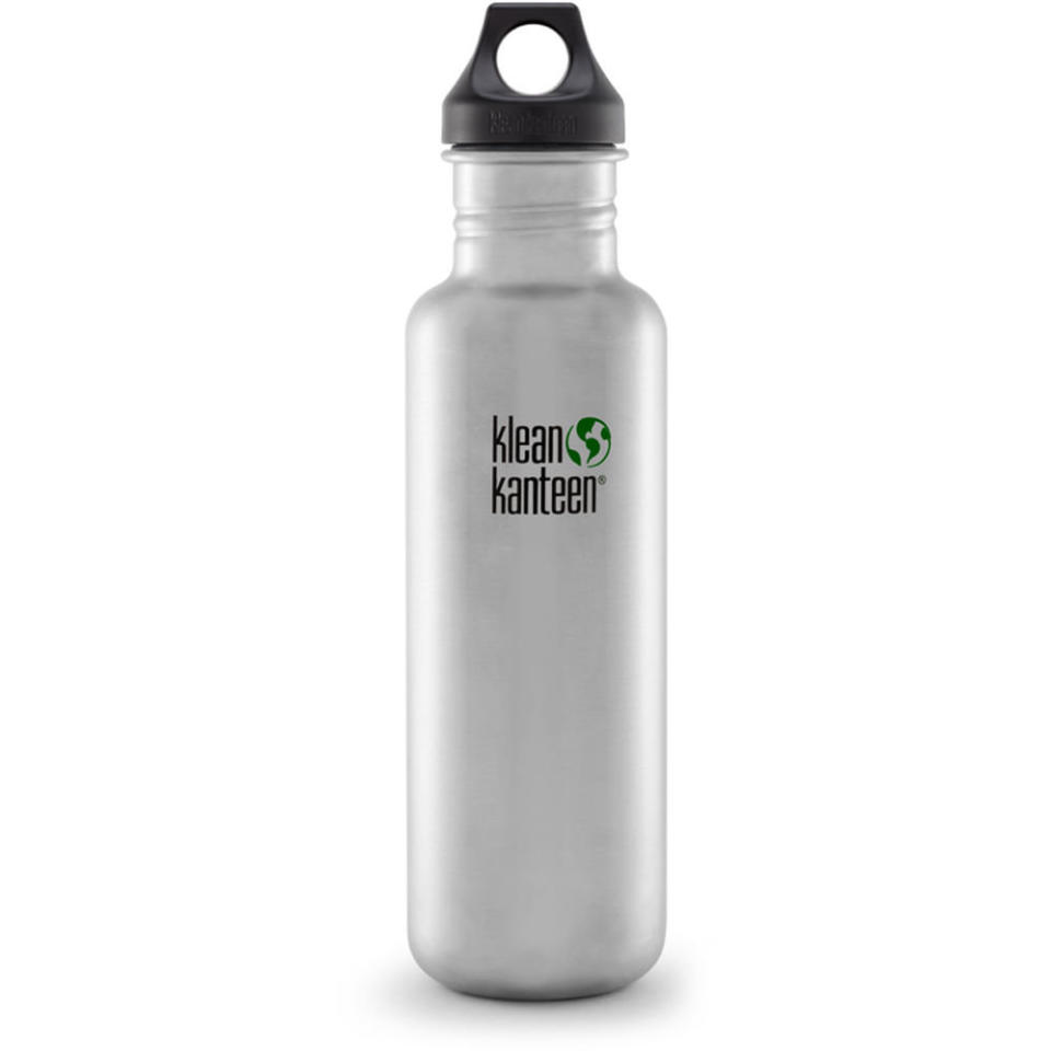 Stainless steel doesn't retain or impart flavors so this <a href="https://www.amazon.com/Klean-Kanteen-Classic-27-Ounce-Stainless/dp/B0093IRGZM/ref=sr_1_7?s=sporting-goods&amp;ie=UTF8&amp;qid=1518557090&amp;sr=1-7" target="_blank">water bottle is a perfect all-day option</a>. Not only that, it contains no&nbsp;BPA, phthalates, lead, or other toxins.<br /><br /><strong>Amazon Reviews:</strong>&nbsp;1,308<br /><strong>Average Rating:</strong>&nbsp;4.5 out of 5 stars<br /><br /><i>"This canteen is large and easy to carry. It is clean and because it isn't one of the painted ones, it goes in the dishwasher with ease. I absolutely love this and I bought it to help in cutting back on plastic water bottles." - Amazon Reviewer</i>