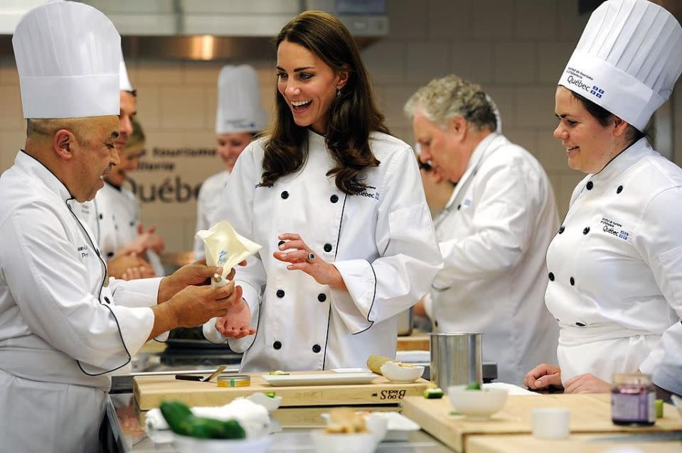 <p>And Kate impressed everyone with her cooking skills.<i> (Photo by David Rose - Pool/Getty Images)</i><br></p>