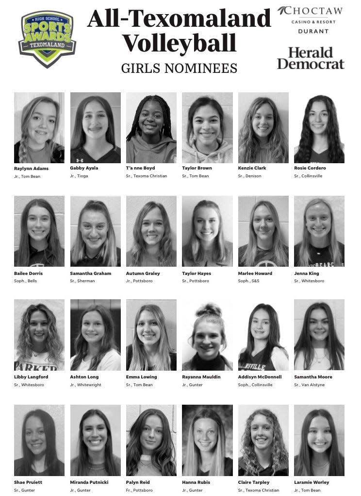 The 2021 All-Texomaland Volleyball Team