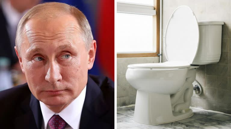 El presidente ruso, Vladimir Putin, le pide a sus guardaespaldas que guarden su excremento cada vez que va al baño en visitas al extranjero. Sus heces son luego analizadas en Moscú
