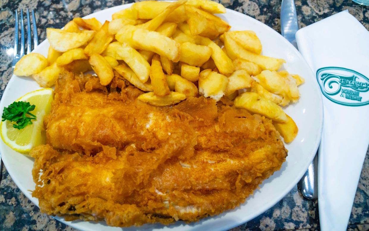 Whitby fish and chips